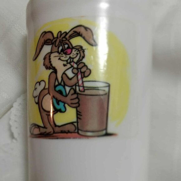 Very rare canadian unbreakable vintage Nesquick old plastic glass - Picture 5 of 8